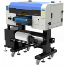 UV DTF-принтер с шириной печати до 300 мм и встроенным ламинатором. Epson i3200-U1HD, CMYK+White+Varnish, печать наклеек для переноса на стекло, металл, пластик и дерево.